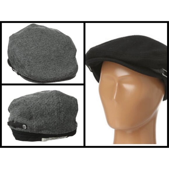 💕MICHAEL STARS💕 Buckled Up Driver Hat Abalone Gray NWT - Picture 1 of 11